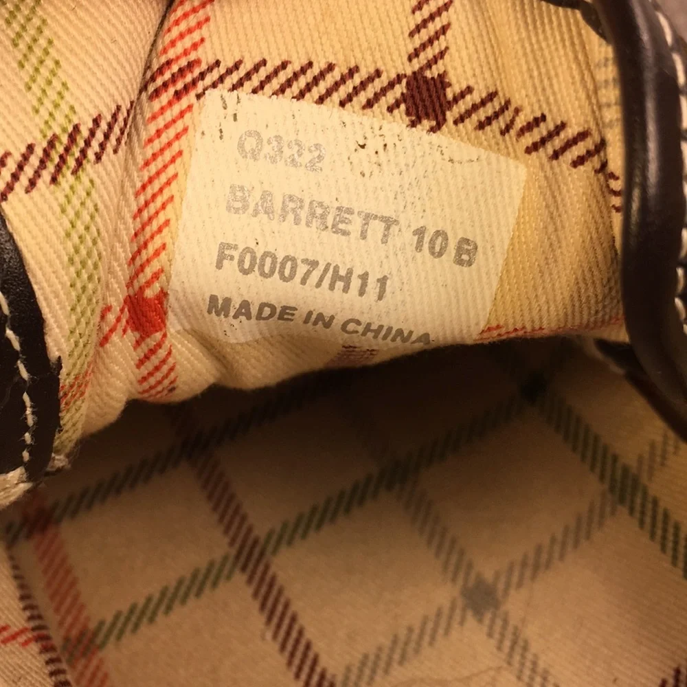 Coach monogrammed canvas/leather lace up shoes